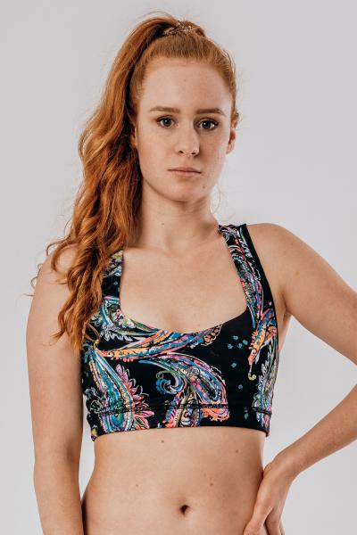 Paisley Performance Bra - Sports Bra/ Bikini Top